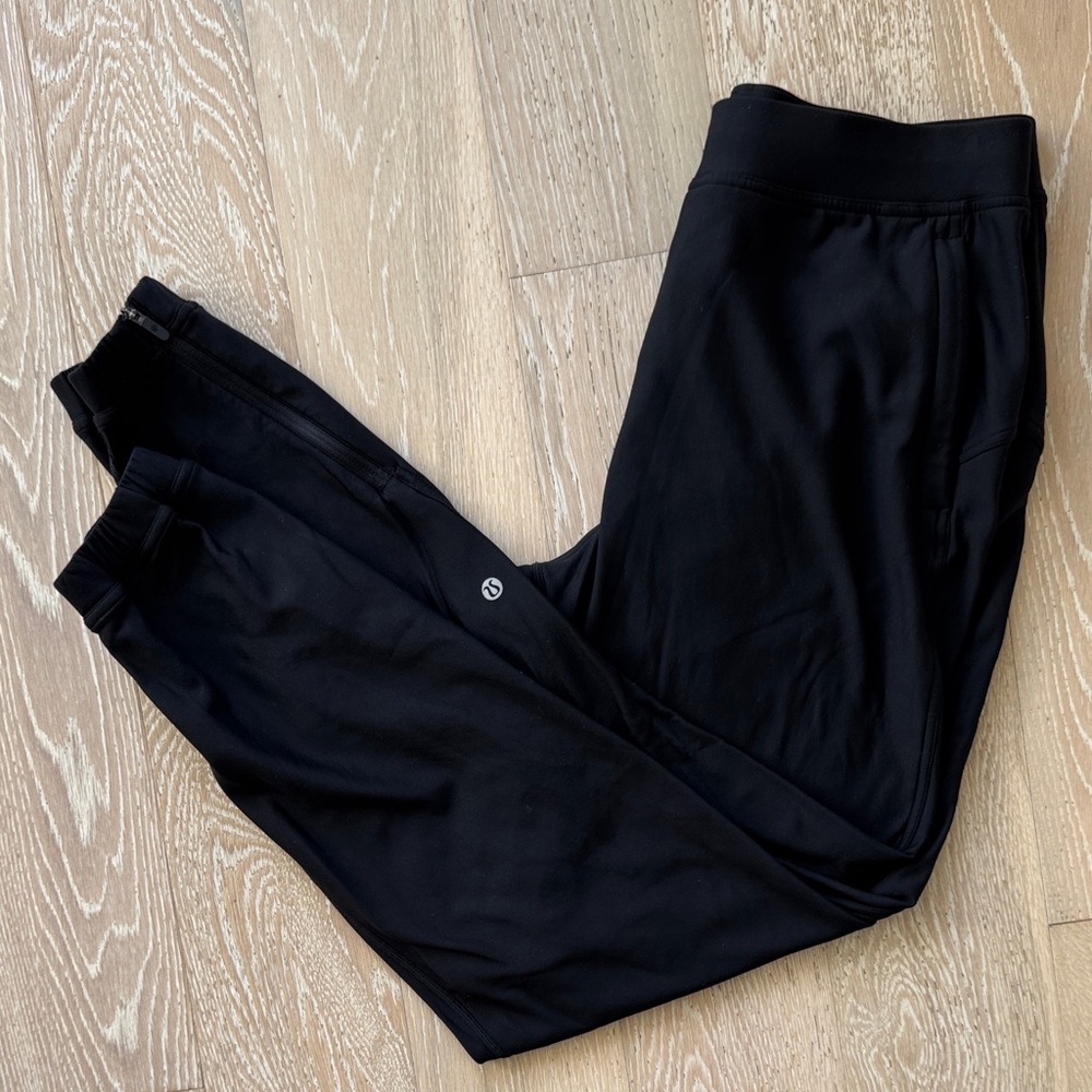 lululemon Adapted State High-Rise Tech Fleece-Lined Winter Jogger Black Sz8